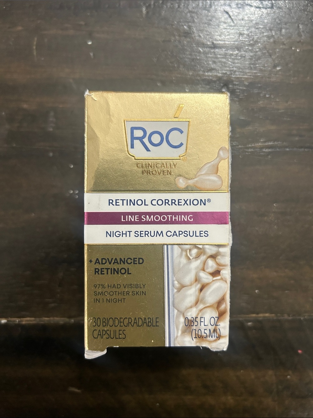 Retinol Correxion Night Serum Capsules - Gold